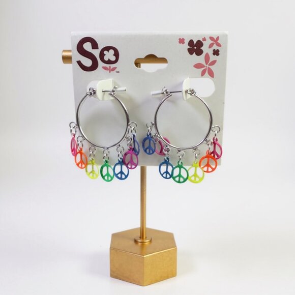 So Peace Sign Earrings - Picture 1 of 3